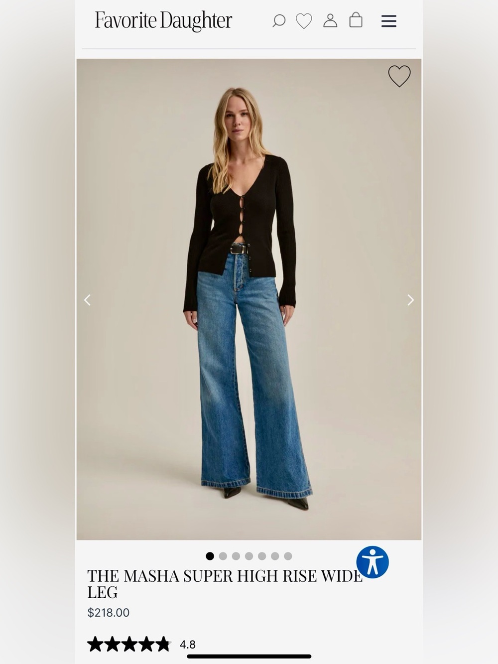 FAVORITE DAUGHTER 
THE MASHA SUPER HIGH RISE WIDE LEG